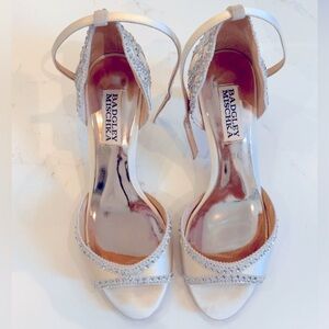 Badgley Mischka bejeweled heels